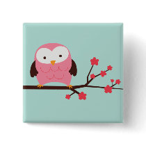 Spring Owl Pin