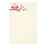 Spring Owl Custom Stationery