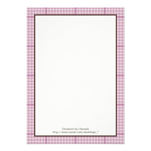 Spring owl kids birthday party purple border custom invitation