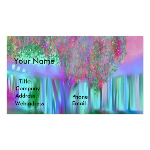 Spring Painting Business Card Templates (front side)
