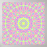 Spring Pastels Kaleidoscope Print