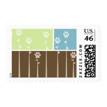 Spring Paws Postage Stamps