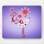Spring Pink Bird Of Happiness Mousepad
