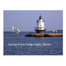 Spring Point Ledge Light postcard