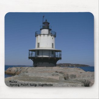 Spring Point Ledge Lighthouse Maine - Mousepad mousepad