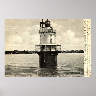 Spring Point Lighthouse, Portland Maine 1905 print