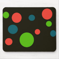Spring Polka Dot Mousepad by cherangelry Spring Polka Dot Mousepad