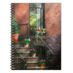 Spring - Porch - Hoboken in Spring Spiral Note Books