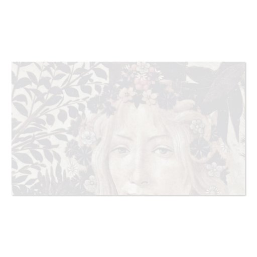 Spring (Primavera)  By Botticelli Sandro Business Cards (back side)