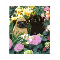 Spring Pugs Tees t-shirts by designsbydandy Spring Pugs Tees t-shirts