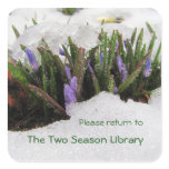 Spring Returns ~ bookplate Sticker