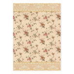 spring romance victorian rose pattern business cards