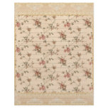 spring romance victorian rose pattern custom letterhead