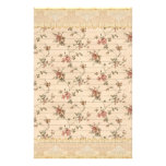 spring romance victorian rose pattern stationery design