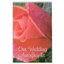 Spring Rosebud Wedding Calendars