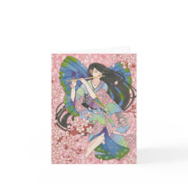 Spring Sakura Fairy note card cards