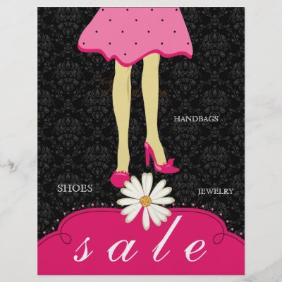 Spring Sale Flyer Fashion Shoes