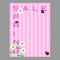 Spring Sale Illustration Poster posters