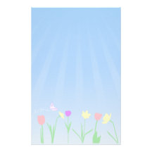 Spring Scene Stationary Customized Stationery