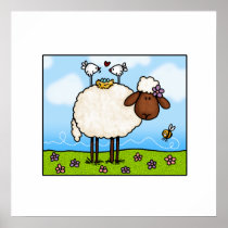 spring sheep poster