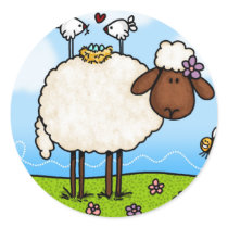 spring sheep stickers by cfkaatje spring sheep stickers