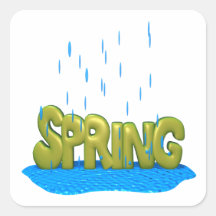 Spring Showers 2 Sticker