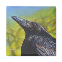 Spring Sky Crow Raven Refrigerator Fridge Magnet