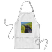 Spring Sky Raven Apron by artbyakiko Spring Sky Raven Apron