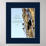 SPRING Starling Poem & Art Poster