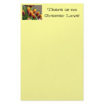 Spring stationery Yellow Red Tulip Flowers Love