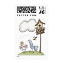 Spring Stuff · Birdhouse & Bird postage