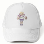 Spring Stuff · Flowers &amp; Vase Trucker Hats