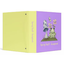 Spring Stuff · Frog & Mushroom binders