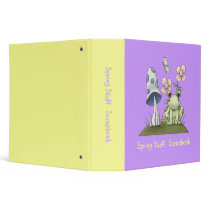 Spring Stuff · Frog & Mushroom binders