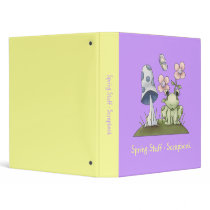 Spring Stuff · Frog & Mushroom binders