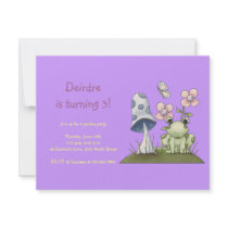 Spring Stuff · Frog & Mushroom invitations