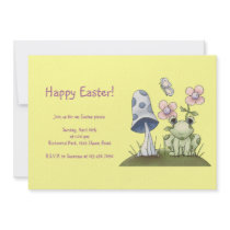 Spring Stuff · Frog & Mushroom invitations