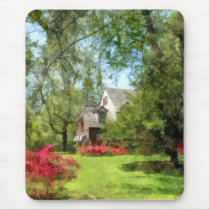 Spring - Suburban House With Azaleas mousepads