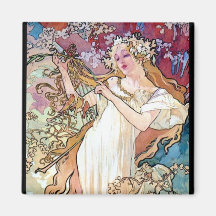 Spring Summer Fall Winter Fridge Magnet