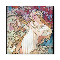 Spring Summer Fall Winter Fridge Magnet