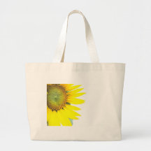 Spring sunflowers canvas bag