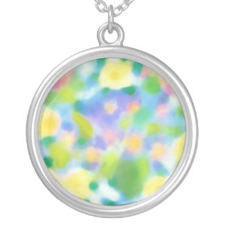Spring Sunshine Floral Silver-plated Necklace