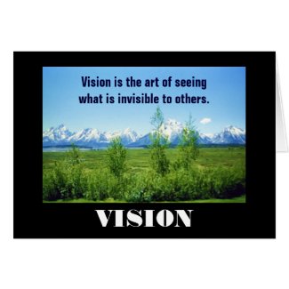 Spring Tetons VISION card card