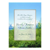 Spring Tetons WEDDING Custom Invites