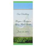 Spring Tetons WEDDING Program Full Color Rack Card