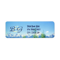 Spring Tetons WEDDING labels