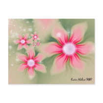 Spring Themed Abstract postcards