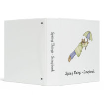 Spring Things · Bear Green & Blue Binder