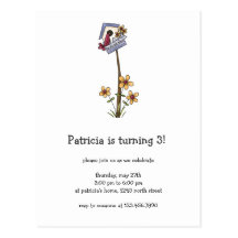 Spring Things · Birdhouse & Flowers Postcard