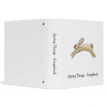 Spring Things · Brown Bunny 3 Ring Binders